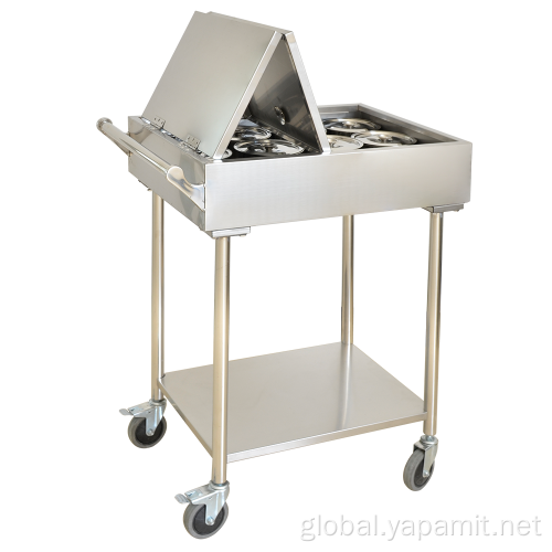 Steel Hotel Trolley Stainless Steel Saucing Trolley Factory